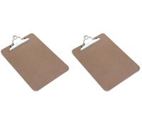Rapesco VHBCB003 Heavy Duty Hardboard Clipboard, A4+, Brown (Pack of 2)