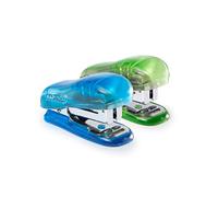 Rapesco WSR700A3 Bug Stapler, 12 Sheet Capacity, Transparent Blue or Green