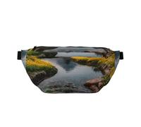 Rapeseed fields Crossbody Waist Pack â€“ Large Capacity Lightweight Sling for Outdoor Sport, Travel, Shopping