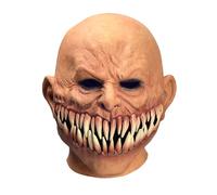 RAPGET Halloween Scary Zombie Teeth Costume Masks Sharp Teeth Cosplay Monster Teeth Mask Creepy Vampire Devil Costume Corpse Party Latex Full Head Mask