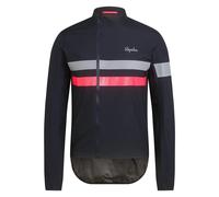 Rapha Brevet GoreTex Rain Jacket in Navy High Vis Pink and White S