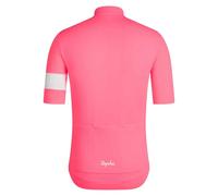 Rapha Core Lightweight Short Sleeve Jersey M High-Vis Pink / White Alyssum