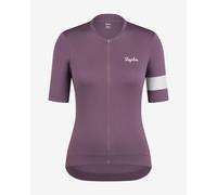 Rapha Core Short Sleeve Jersey Dark Purple White Women - M