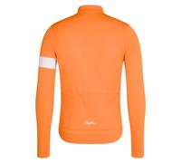 Rapha Core Thermal Long Sleeve Jersey L Orange / White