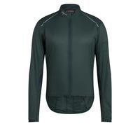 Rapha Men's Brevet Element Wind Jacket in Forest Green and Black Reflective M