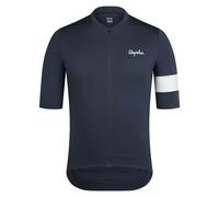 Rapha Mens Core Jersey in Dark Grey and White S