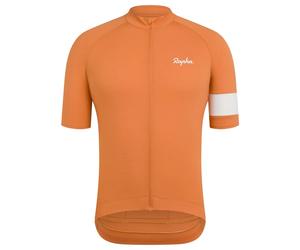 Rapha Men's Core Lightweight Short Sleeve Cycling Jersey in Dusted Orange and White XS