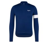 Rapha Men's Core Thermal Long Sleeve Jersey in Navy and White M