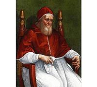 Raphael And Workshop Portrait Of Pope Julius II Art Print Canvas Premium Wall Decor Poster Mural