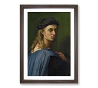 Raphael Bindo Altoviti Framed Print | A2 Walnut Framed Wall Art | Ready to Hang | Modern Historical Picture | Living Room Bedroom Lounge Office