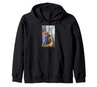 Raphael Christ Giving Keys to Saint Peter Zip Hoodie