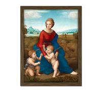 Raphael Madonna In The Meadow Large Framed Art Print Poster Wall Decor 18x24