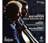 RAPHAEL PIDOUX - BEETHOVEN CELLO SONATAS OP. 5 - CD ALBUM - F123z