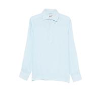 Raphael Polo Long, male, MC2 Saint Barth, Polo Shirts, Blue, 2XL, Tops 2XL