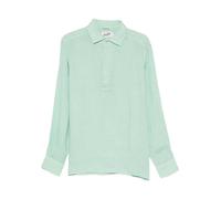 Raphael Polo Long, male, MC2 Saint Barth, Polo Shirts, Blue, M, Tops M