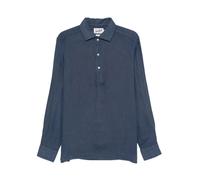 Raphael Polo Long, male, MC2 Saint Barth, Polo Shirts, Blue, XL, Tops XL