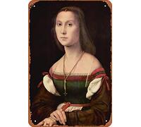 Raphael Portrait of a Young Woman La Muta Realism Romantic Artwork Raffaello Prints Biblical Drawings Portrait Painting Wall Art Renaissance Posters Canvas Art Metal Tin Signs Room Stuff Wall Decor