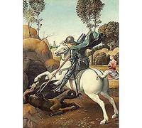 Raphael Saint George And The Dragon Unframed Wall Art Print Poster Home Decor Premium