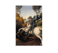 Raphael Santi Saint George And The DragonWhether It's The Living Room Background Wall Study Or Bedroom This Poster Can Instantly Become The Visual Focus Perfectly Integrating Into Various Home Styles