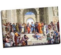 Raphael School Of Athens Canvas Print Picture Wall Art Large 30x20 Inches (76.2cm x 50.8cm)