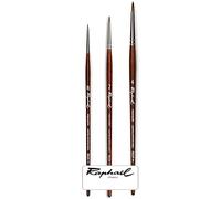 Raphael Series 8524 Precision Brush - Imitation Marten Sand - Set of 3 0/2, 2, 4