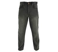 Raphael Valencino Mens Comfortable 4 Way Stretch Jeans Grey- 36W x 31L