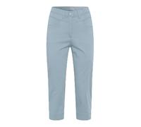 Raphaela by Brax Women's Laura New Capri Super Light Cotton Trouser, 28 Powder Blue, 36W x 32L