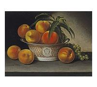 Raphaelle Peale Still Life With Peaches Art Print Canvas Premium Wall Decor Poster Mural