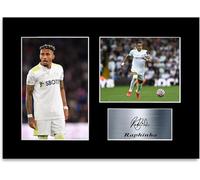 Raphinha Leeds Player A4 Printed Signed Autograph Photo Display Mount Gift