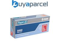 Rapid 11856250 53/6B 6mm Galvanised Staples (Box 5000) RPD536B5000