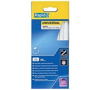 Rapid 12 mm Glue Sticks Universal White - Ø12 x 190 mm, 48 pcs, 880g, Packed in Box