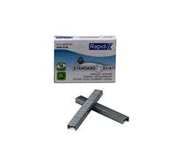 Rapid 21/4mm Standard Staples, For Stapling up to 12 Sheets, Use with Mini and Desktop Staplers, Galvanised Wire, Box of 2000, 24867500