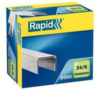 RAPID 24859800 STAPLES, 24/6, STANDARD GALV, 5000