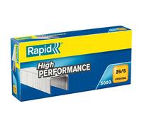 Rapid 26/6 Staples – Strong Galvanised, For Desktop Staplers, Up to 20 Sheets – Box of 5000