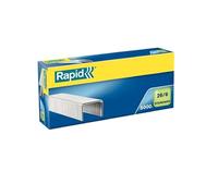 Rapid 26/6mm Standard Staples, For Stapling up to 20 Sheets, Use with Desktop and Electric Staplers, Galvanised Wire, Box of 5000, 24861800