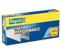 Rapid 26/6mm Strong Staples, For Stapling up to 20 Sheets, Use with Desktop Staplers, Galvanised Wire, Box of 5000, 24862000
