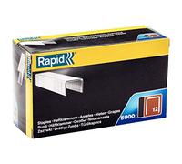 Rapid 40100519 No.12 Flatwire Staples, Leg Length: 10 mm, -5000 Pieces, Grey