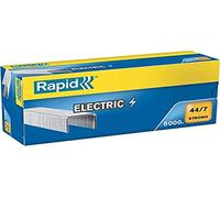 Rapid 44/7mm Strong Staples, For Stapling up to 30 Sheets, Use with Electric Staplers, Galvanised Wire, Box of 5000, 24868200