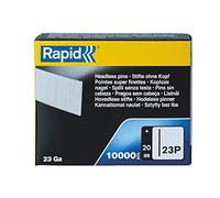 Rapid 5001359 Micro pin Nails,20mm | 23P/20mm Micro-Pins, Galvanised, Pack of 10,000, 5001359