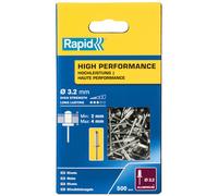 Rapid 5001432 High Performance Rivets 4 X 8Mm (Box 500)