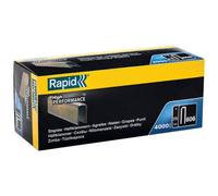 Rapid High-Performance Staples for Dense Materials, Narrow Crown No. 606, Leg Length 25mm, Staple Gun Staples, Resin-Coated Galvanised Steel, 4000 Pieces, Boxed (11737302)