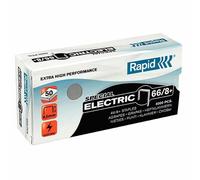 Rapid 66/8+mm Strong Staples, For Stapling up to 50 Sheets, Use with Electric Staplers, Galvanised Wire, Box of 5000, 24868000