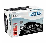 Rapid 73/10mm Super Strong Staples, For Stapling 10-40 Sheets, Use with Heavy Duty Stapling Pliers, Galvanised Wire, Box of 5000, 24890400