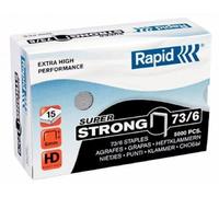 Rapid 73/6mm Super Strong Staples, For Stapling up to 15 Sheets, Use with Heavy Duty Stapling Pliers, Galvanised Wire, Box of 5000, 24890200