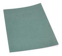 Rhino Exercise Book A4 Ruled Stapled Side Bound Manila Dark Green Not perforated 80 Pages Pack of 50