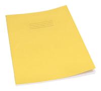 Rhino A4 Exercise Books, 80-Page / 8mm Lined With Margin Paper Notebook, 50-Pack, Office & School Stationery Supplies, Yellow