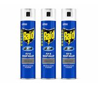 Rapid Action Fly, Wasp & Mosquito Killer Aerosol Spray 3 x 300ml (Pack of 3), Fast-Acting Indoor Insect Killer Spray for Flies, Wasps & Mosquitoes, Neutral Scent