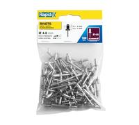 Rapid 5000380 Standard Aluminium Rivets 4.8 X 10Mm Bag Of 100