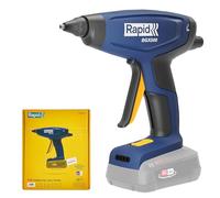 RAPID Battery-Powered Electric Glue Gun BGX500 18V Power, DIY Glue Gun - Quick Warm-Up, Glue Flow Adjuster, Exchangeable Nozzles, LED Heat Indicator, Tool ONLY (5001517)