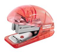 Esselte Rapid Mini Stapler, Top Loading, 10 Sheet Capacity, Integrated Staple Remover, Small, Home, Office, School Use, Staples Included, Colour'Breeze Range, Coral 5001531